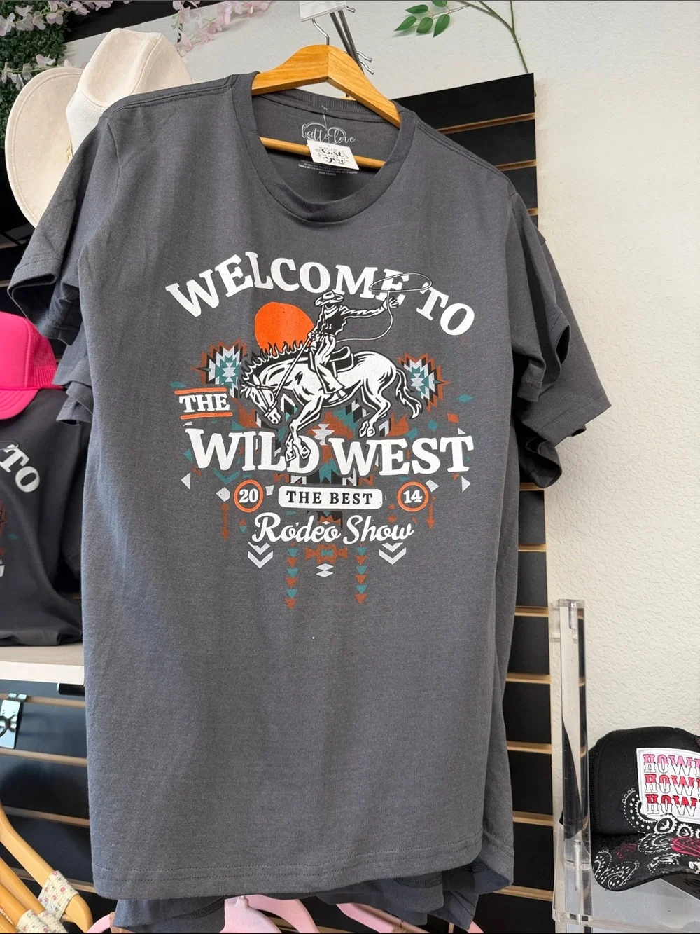 Welcome to the Wild West Graphic Tee - Charcoal